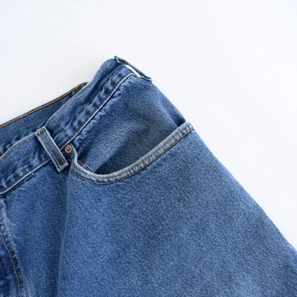 Vintage 90S Levi's 560  Loose Fit 100% Cotton Mid-wash Blue Denim Jeans 40X30 - Picture 11 of 14